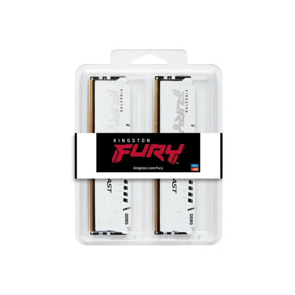 Alternative view of KINGSTON DDR5 32GB (2x16GB) 5600MHz KF556C36BWEK2-32 Fury Beast White Expo