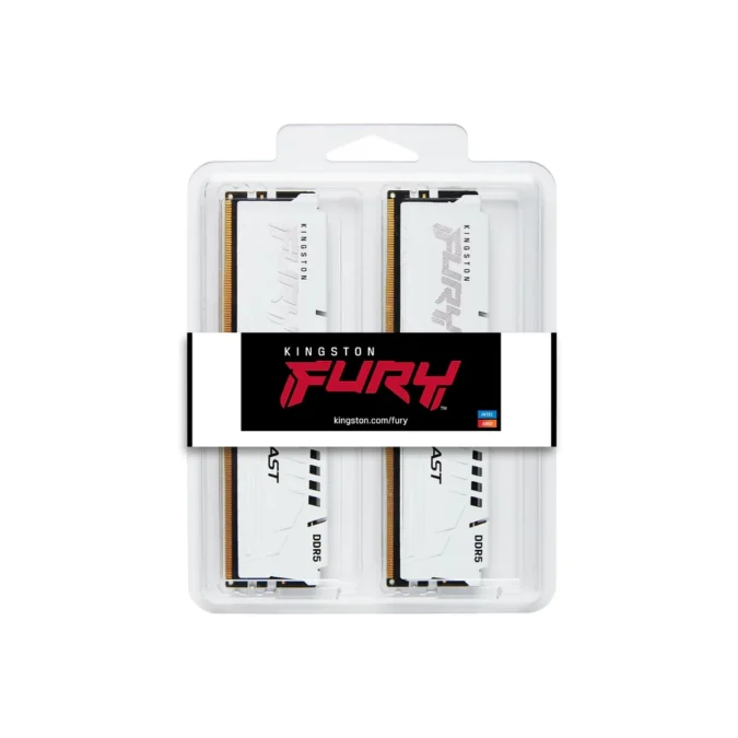 Alternative view of KINGSTON DDR5 32GB (2x16GB) 5600MHz KF556C36BWEK2-32 Fury Beast White Expo