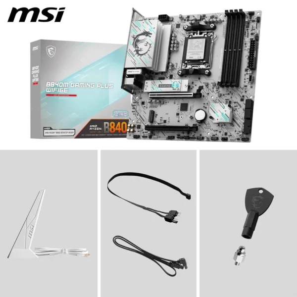 Alternative view of MSI B840M GAMING PLUS WIFI6E - Maticna ploca za AMD AM5