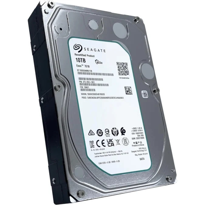 SEAGATE 10TB ST10000NM017B 3.5in SATA III 256MB 7200rpm  Exos 7E10