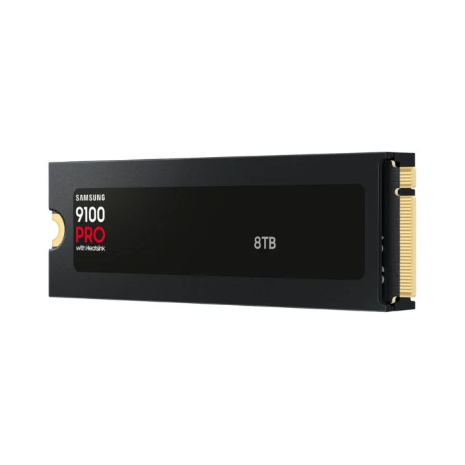 Alternative view of SSD M.2 Samsung 8TB MZ-VAP8T0CW PCIe Gen 5.0x4, 9100 PRO, 14800/13400 MB/s, w/Heatsink