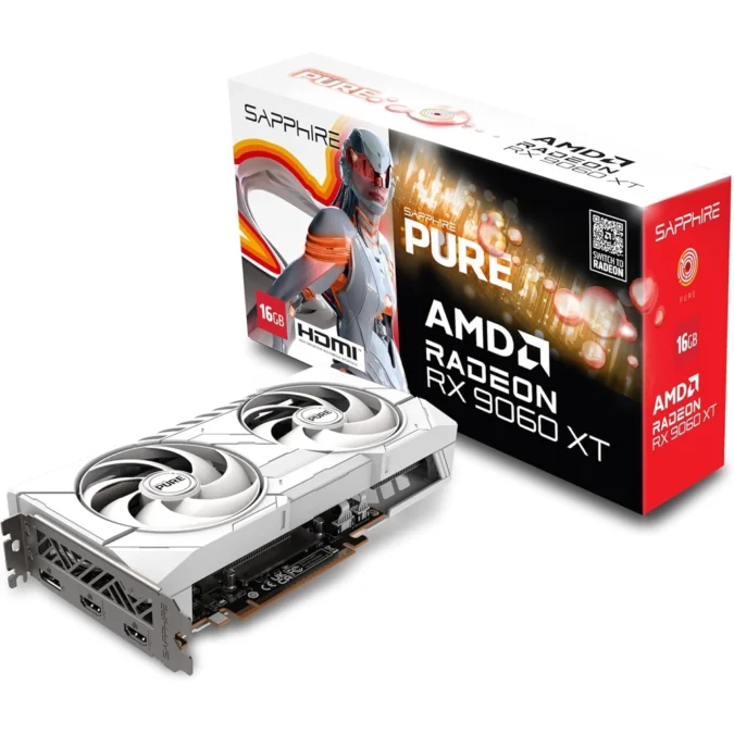 SAPPHIRE Radeon RX 9060 XT PURE OC 16GB/128 bit GDDR6 , 11350-02-20G