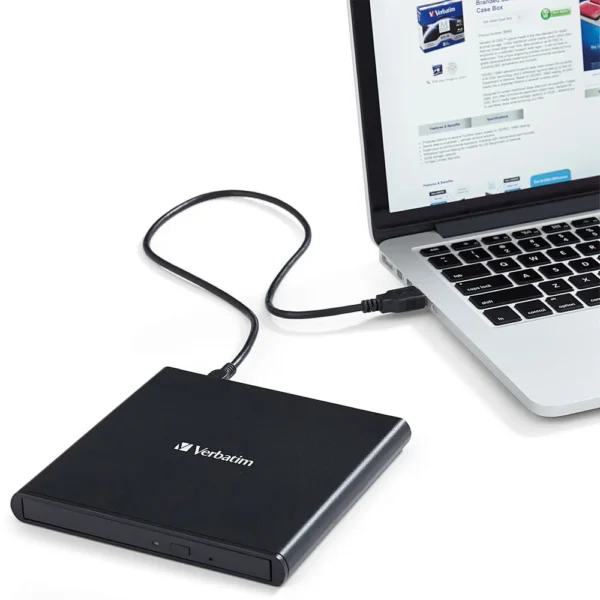 Alternative view of EXT Verbatim SlimLine USB DVD+-R/RW