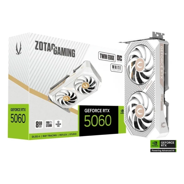 ZOTAC RTX 5060 Twin Edge OC 8GB GDDR7 White Edition, ZT-B50600Q-10M