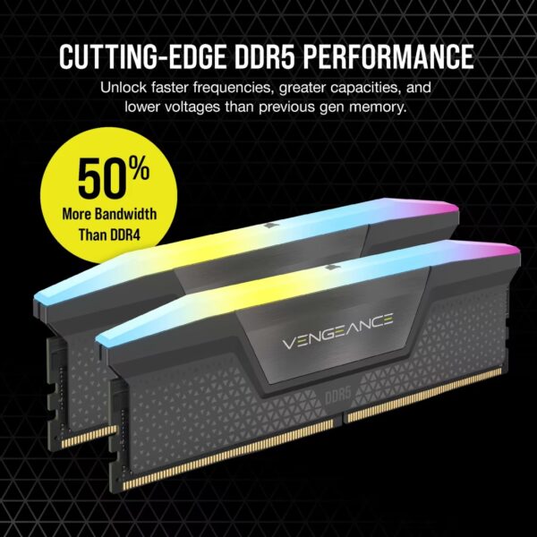 Alternative view of CORSAIR Vengeance DDR5 16GB (2x8GB) 6000MHz CMH16GX5M2E6000Z36 RGB EXPO