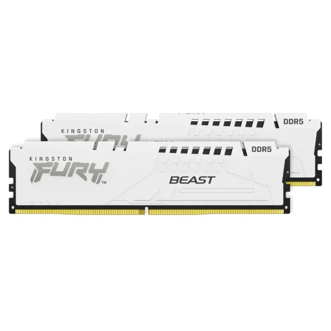KINGSTON DDR5 64GB (2x32GB) 5600MHz KF556C40BWK2-64 Fury Beast White