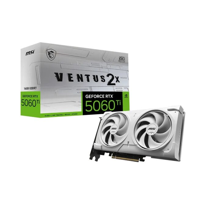MSI GeForce RTX 5060 Ti 16G VENTUS 2X OC WHITE PLUS