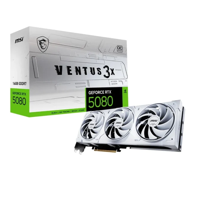 MSI RTX 5080 Ventus 3X OC 16GB White GDDR7