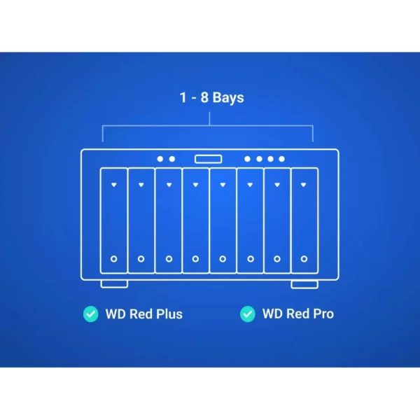 Alternative view of WD 10TB WD100EFGX Red Plus 3.5in SATA III 512MB 7200rpm