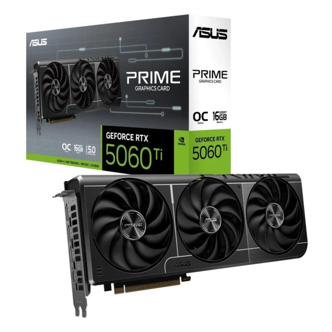 ASUS nVidia GeForce RTX 5060 Ti 16GB GDDR7 128bit crna PRIME-RTX5060TI-O16G