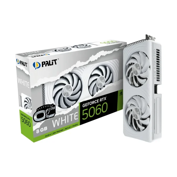 PALIT nVidia GeForce RTX 5060 8GB 128bit RTX5060 WHITE OC 8GB