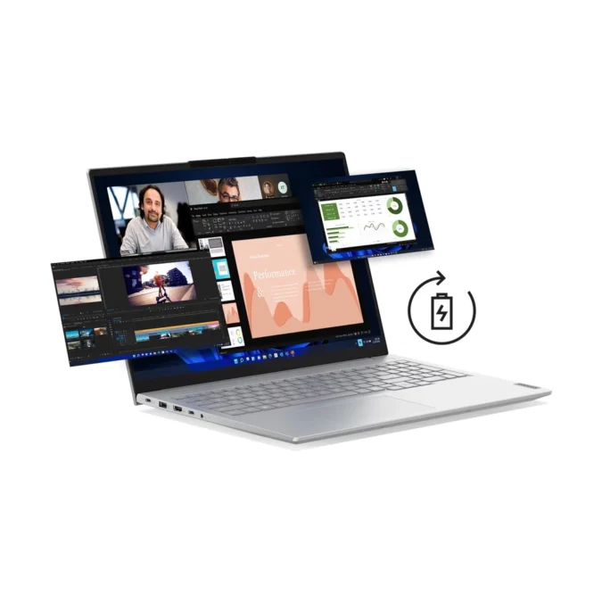 Alternative view of LENOVO ThinkBook 16 G8 IAL 16in WUXGA U7-255H 16GB 512GB FPR bklt srb/Siva 21SK008HYA