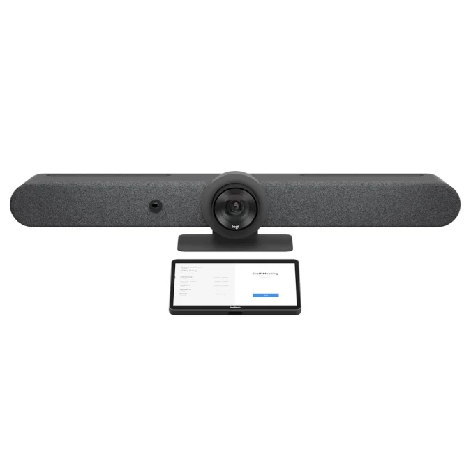 Alternative view of Logitech Rally Bar All-In-One Video Conferencing Webcam, Graphite  960-001311