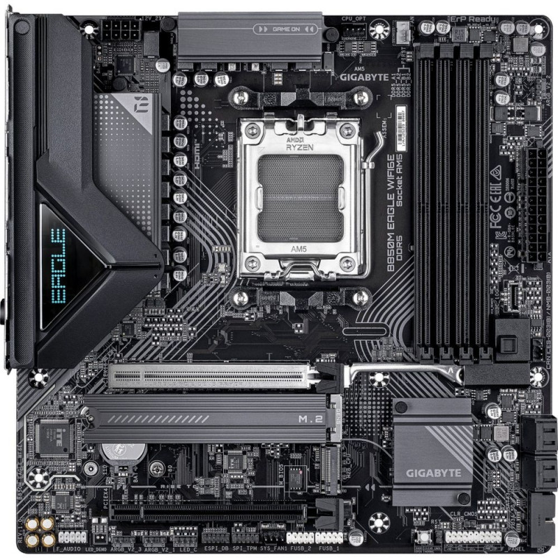 GIGABYTE B850M EAGLE WF6E rev. 1.x — Pogled odozgo
